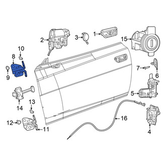 Dodge OE - Rear Right Upper Door Hinge