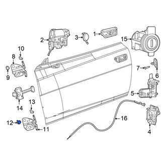 Dodge OE - Lower Door Hinge Bolt
