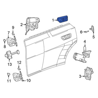 Dodge OE - Rear Right Outer Exterior Door Handle