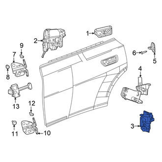 Dodge OE - Rear Left Door Latch Assembly