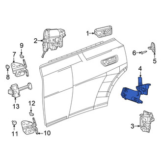 Dodge OE - Rear Left Door Latch Reinforcement