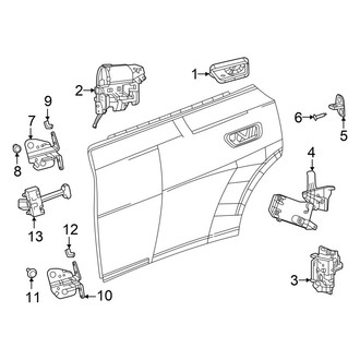 Dodge OE - Rear Door - Lock & Hardware