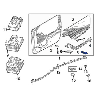 Dodge OE - Front Left Door Window Switch Bezel