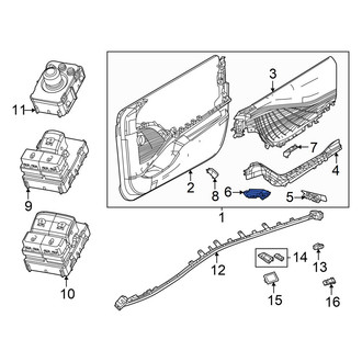 Dodge OE - Front Left Inner Interior Door Handle