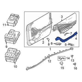 Dodge OE - Front Left Door Armrest