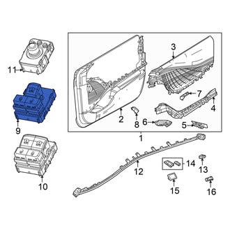 Dodge OE - Front Right Door Lock Switch