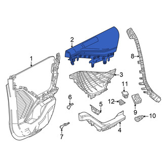 Dodge OE - Front Right Lower Inner Door Interior Trim Panel