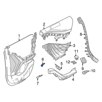 Dodge OE - Right Inner Interior Door Handle Screw Cap