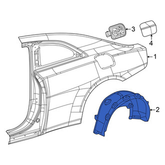 Dodge OE - Rear Left Quarter Panel Splash Shield