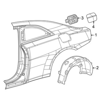 Dodge OE - Quarter Panel - Exterior Trim