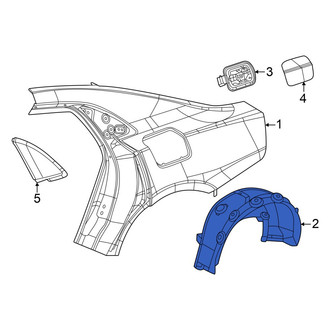 Dodge OE - Rear Left Quarter Panel Splash Shield