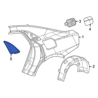 Dodge OE - Rear Right Door Applique