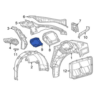 Dodge OE - Left Inner Fuel Filler Housing Bracket