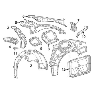Dodge OE - Quarter Panel - Inner Structure