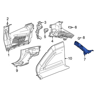 Dodge OE - Right Body C-Pillar Trim Panel