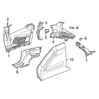 Dodge OE - Quarter Panel - Interior Trim