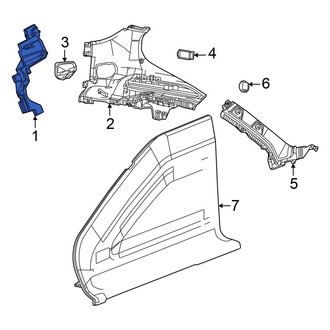 Dodge OE - Left Quarter Panel Trim Panel Bracket