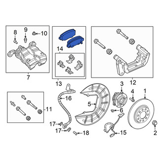 Dodge OE - Rear Disc Brake Pad Set