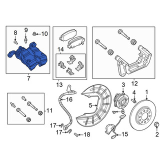 Dodge OE - Rear Right Disc Brake Caliper