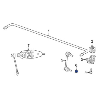 Dodge OE - Suspension Stabilizer Bar Link Nut