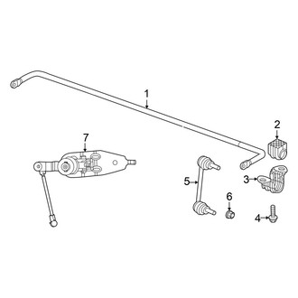 Dodge OE - Rear Suspension - Stabilizer Bar & Components