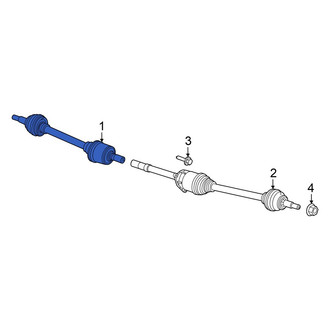 Dodge OE - Rear Right CV Axle Assembly