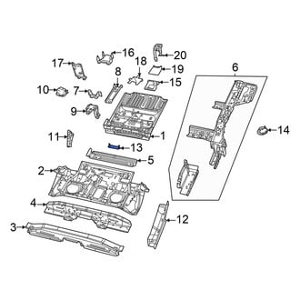 Dodge OE - Rear Seat Frame Mounting Base