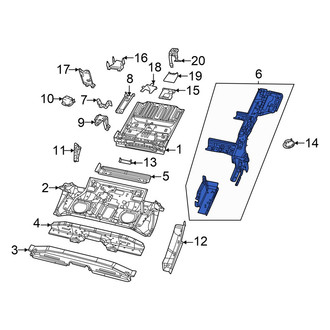 Dodge OE - Rear Left Floor Side Rail
