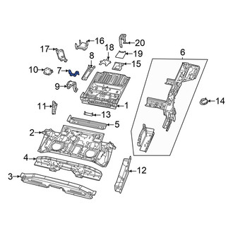 Dodge OE - Right Bumper Cover Bracket