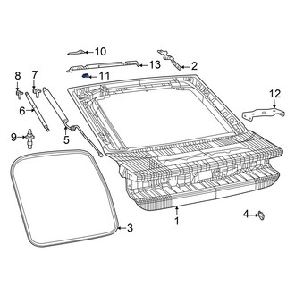 Dodge OE - Upper Keyless Entry Antenna Bracket