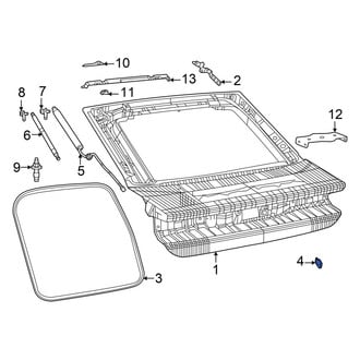 Dodge OE - Rear Liftgate Stop Bumper