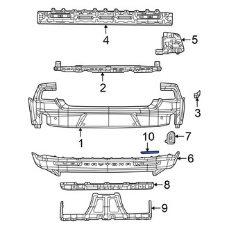Dodge OE - Rear Left Reflector Panel