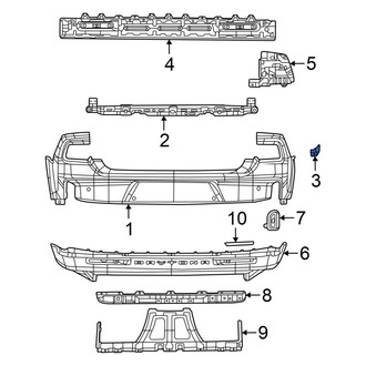Dodge OE - Left Bumper Cover Bracket