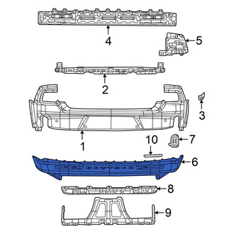 Dodge OE - Rear Lower Bumper Cover