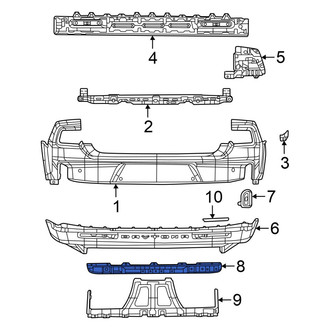 Dodge OE - Rear Inner Bumper Cover Spacer Panel