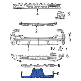 Dodge OE - Right Bumper Cover Bracket