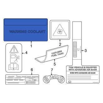Dodge OE - A/C System Information Label