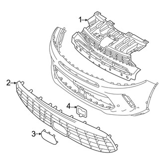 Dodge OE - Front Bumper & Grille - Grille & Components