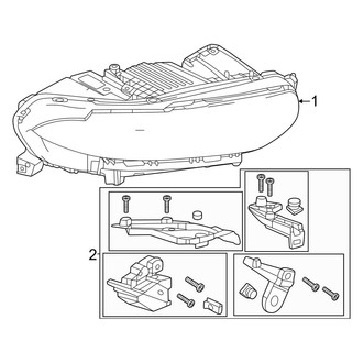 Dodge OE - Front Lamps - Headlamp Components