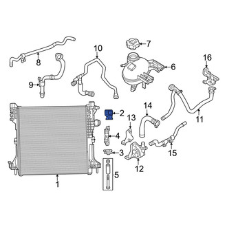 Dodge OE - Upper Radiator Insulator