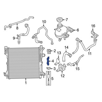 Dodge OE - Radiator Mount Bracket