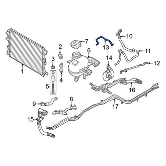 Dodge OE - Right Radiator Coolant Hose