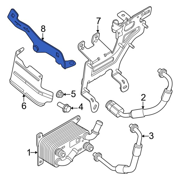 Transmission Oil Cooler Line Bracket