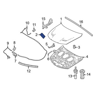 Dodge OE - Front Left Hood Vent