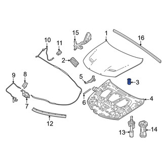 Dodge OE - Front Hood Stop Buffer