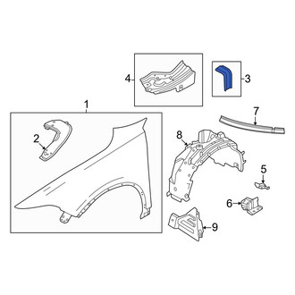 Dodge OE - Left Fender Brace