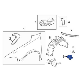 Dodge OE - Rear Left Lower Fender Bracket