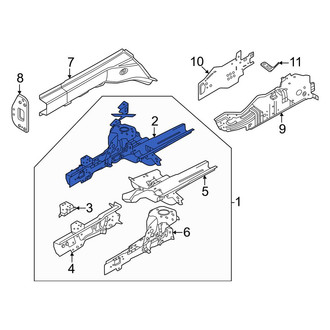 Dodge OE - Front Right Frame Side Member Bracket