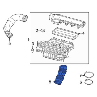 Dodge OE - Front Engine Air Intake Hose