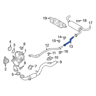 Dodge OE - Rear Exhaust Intermediate Pipe